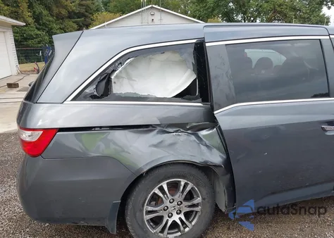 2011 Honda Odyssey Ex-L from USA, damaged, VIN 5FNRL5H60BB020788